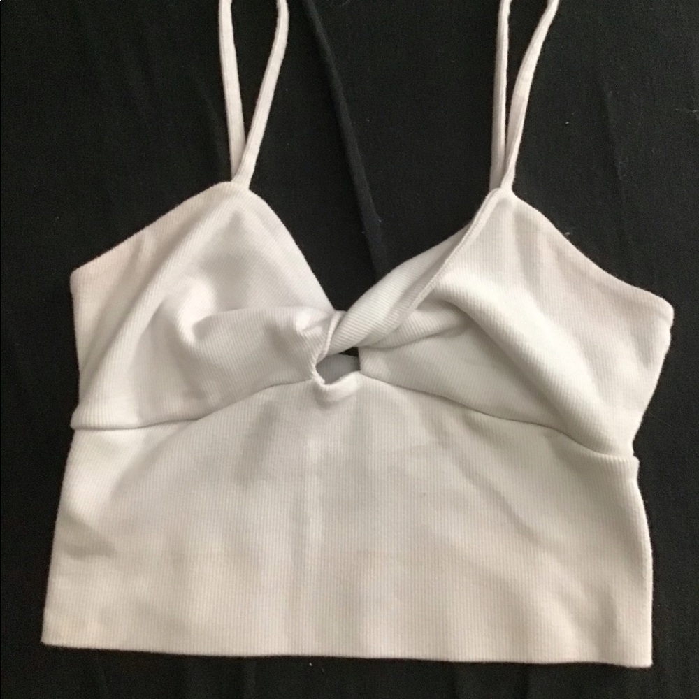 White basic cami top